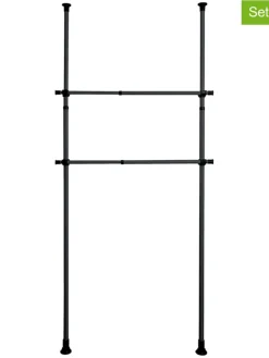 Wenko Regale & Schränke|Garderoben<2er-Set: Kleiderstangen "Herkules" in Schwarz - (L)120 cm