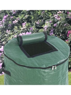 Wenko Gartendekoration<2er-Set: Komposttaschen in Grün, 2x 125 l