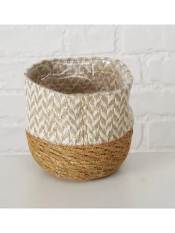 Boltze Pflanzen & Zubehör<3er-Set: Körbe "Enisa" in Hellbraun/ Beige