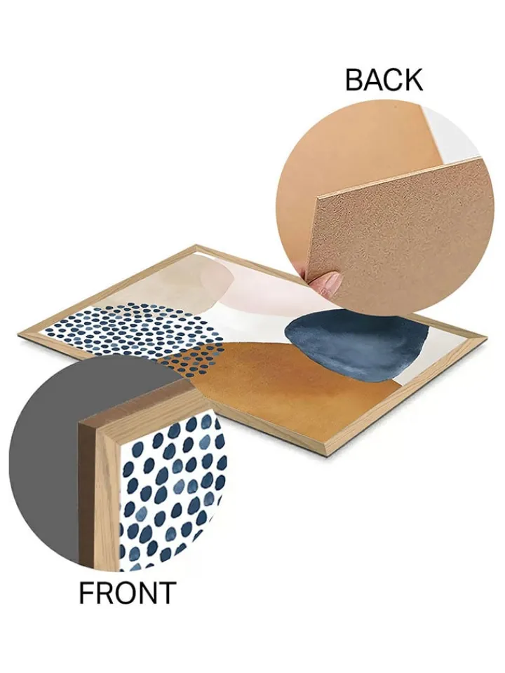 ABERTO DESIGN Wanddekoration<3er-Set: Kunstdrucke - (B)33 x (H)48 cm