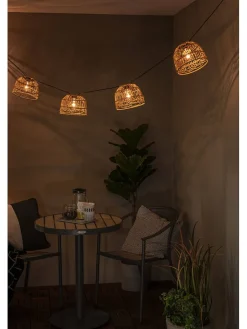 Konstsmide Außenleuchten<5er-Set: Lampenschirme für Lichterketten in Beige - (H)8 x Ø 20 cm
