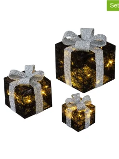Hollybell Lichterketten & Deko-Leuchten<3er-Set: LED-Dekoleuchten in Schwarz