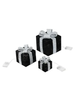 Hollybell Lichterketten & Deko-Leuchten<3er-Set: LED-Dekoleuchten in Schwarz
