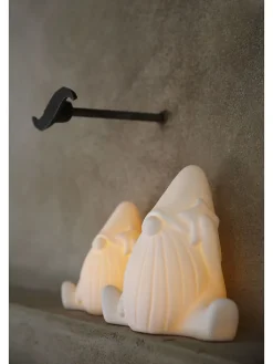 Marksljöd Wohndekoration<3er-Set: LED-Dekoobjekte "Miles" in Weiß