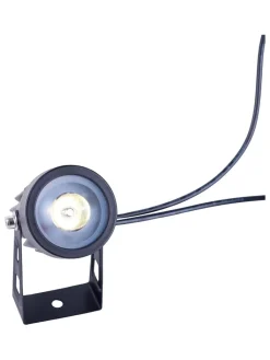 näve Außenleuchten<3er-Set: LED-Gartenstecker in Schwarz - (H)9 x Ø 4 cm