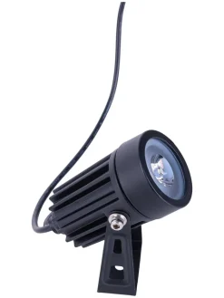 näve Außenleuchten<3er-Set: LED-Gartenstecker in Schwarz - (H)9 x Ø 4 cm