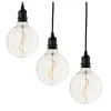 AMARE Lichterketten & Dekobeleuchtung|Lichterketten & Deko-Leuchten<3er-Set: LED-Glaskugeln - (H)100 x Ø 12,5 cm