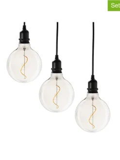 AMARE Lichterketten & Dekobeleuchtung|Lichterketten & Deko-Leuchten<3er-Set: LED-Glaskugeln - (H)100 x Ø 12,5 cm