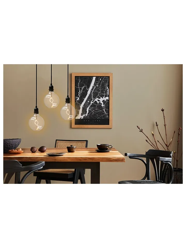 AMARE Lichterketten & Dekobeleuchtung|Lichterketten & Deko-Leuchten<3er-Set: LED-Glaskugeln - (H)100 x Ø 12,5 cm