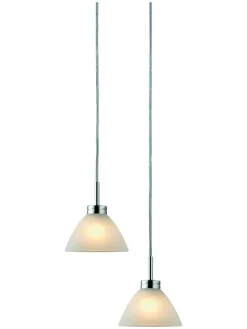 Halo Design Decken- & Hängeleuchten<2er-Set: LED-Hängeleuchten "Arc" in Creme - (H)13,5 x Ø 12,5 cm
