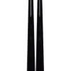 STAR Trading Kerzen, Vasen & Mehr<2er-Set: LED-Kerzen "Flamme Candy" in Schwarz - (H)26 cm