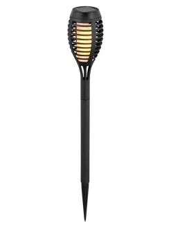 näve Außenbeleuchtung|Außenleuchten<5er-Set: LED-Solar-Gartenstecker "Fanilo" in Schwarz - (H)45 x Ø 6 cm