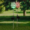 Garden Hero Außenbeleuchtung<2er-Set: LED-Solar-Gartenstecker "Kristallblume" mit Farbwechsel - (H)65 cm