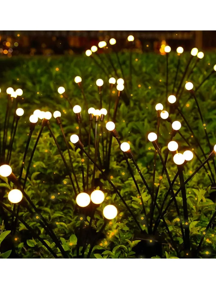 lumisky Außenleuchten|Außenbeleuchtung<4er-Set: LED-Solarleuchten in Schwarz - (H)73 cm