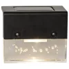 STAR Trading Außenbeleuchtung<4er-Set: LED-Solar-Wandleuchte "Bubbly Fence" in Schwarz - (B)6,5 x (H)8 cm