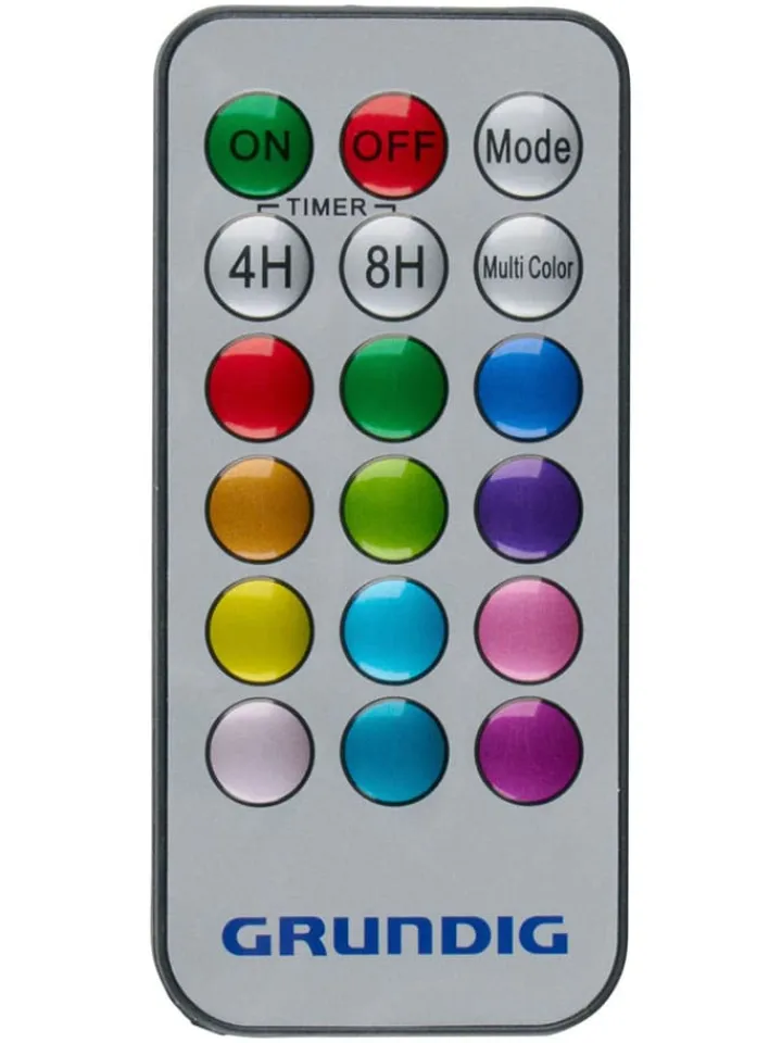 GRUNDIG Lichterketten & Deko-Leuchten<4er-Set: LED-Spots in Weiß - Ø 19 cm