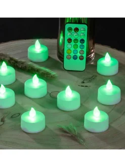 Profiline Lichterketten & Deko-Leuchten<10er-Set: LED-Teelichter in Weiß - (H)4,1 cm - Ø 3,8 cm