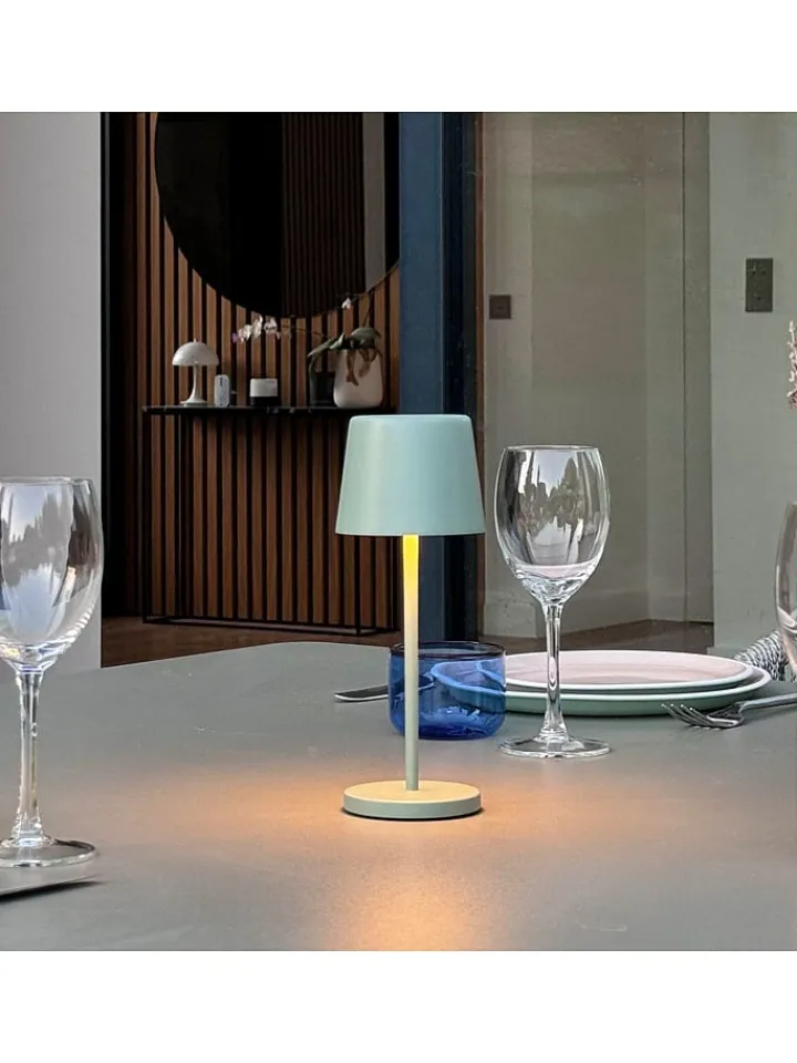 lumisky Tischleuchten<6er-Set: LED-Tischleuchte "Kelly Mini" in Khaki - (H)22 x Ø 8,2