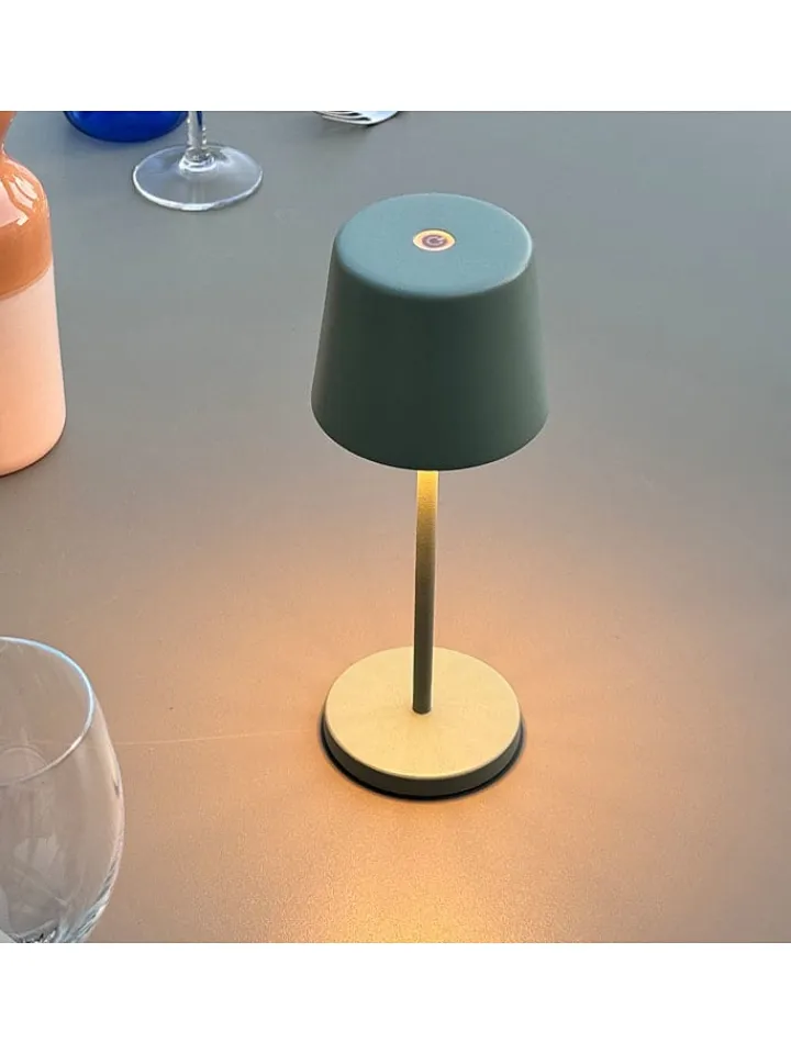 lumisky Tischleuchten<6er-Set: LED-Tischleuchte "Kelly Mini" in Khaki - (H)22 x Ø 8,2