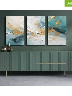 ABERTO DESIGN Wanddekoration<3er-Set: Leinwanddrucke - (L)70 x (B)45 cm