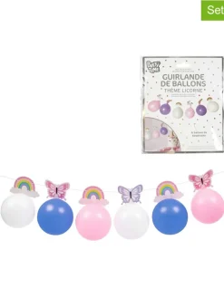 The Home Deco Kids Partyzubehör & -Dekoration<3er-Set: Luftballongirlanden in Blau/ Rosa/ Weiß