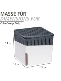 Wenko Klima & Haushalt<2er-Set: Luftentfeuchter-Nachfüllpack "Cube Orange" in Weiß