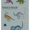 Rice Kreativbedarf & Do-It-Yourself<2er-Set: Lunchbox-Sticker "Dino" in Bunt