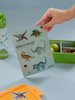 Rice Kreativbedarf & Do-It-Yourself<2er-Set: Lunchbox-Sticker "Dino" in Bunt