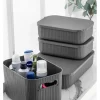 Violeta Home Aufbewahren & Servieren<4er-Set: Make-Up Organizer in Grau