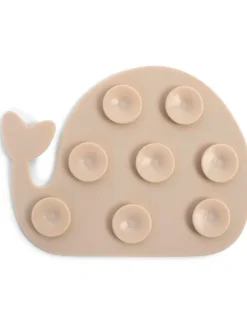 Filibabba Badaccessoires<6er-Set: Mini-Badewannenmatten "Whales Rose Mix" in Rosa