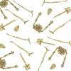 CHAKS Partyzubehör & -Dekoration<20er-Set: Mini-Skeletten in Creme - (L)9 cm