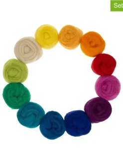 SUNNYSUE Kreativbedarf & Do-It-Yourself<12er-Set: Märchenwolle zum Filzen - ab 3 Jahren