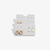 Stackers Schmuckkästen<3er-Set: Ohrring-Aufhänger in Grau - (B)7,5 x (H)5 cm
