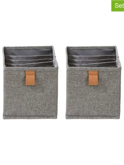 STORE IT Kisten & Körbe<2er-Set: Organizer in Grau - (B)30 x (H)15 x (T)15 cm