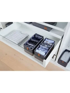 STORE IT Kisten & Körbe<2er-Set: Organizer in Grau - (B)30 x (H)15 x (T)15 cm