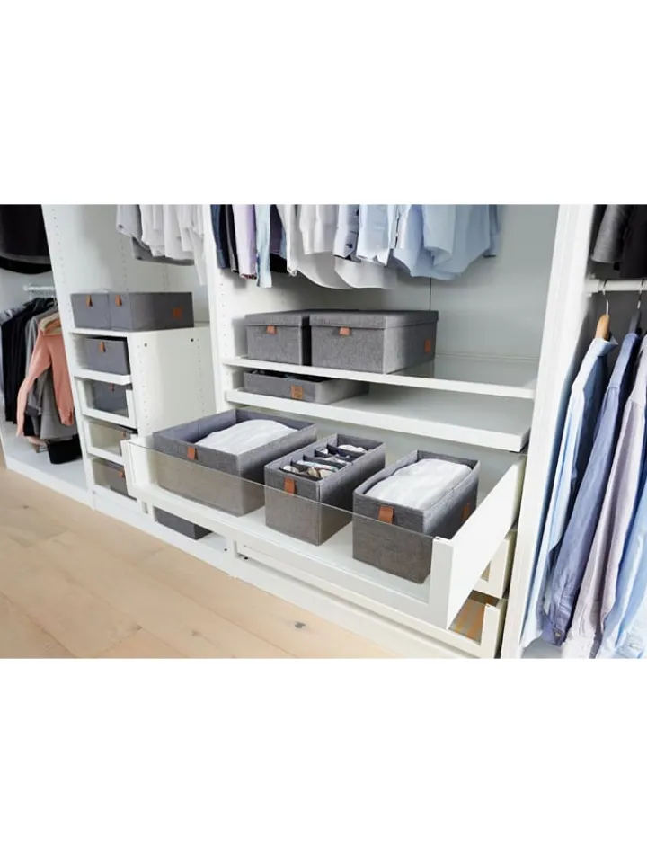 STORE IT Kisten & Körbe<2er-Set: Organizer in Grau - (B)30 x (H)15 x (T)15 cm