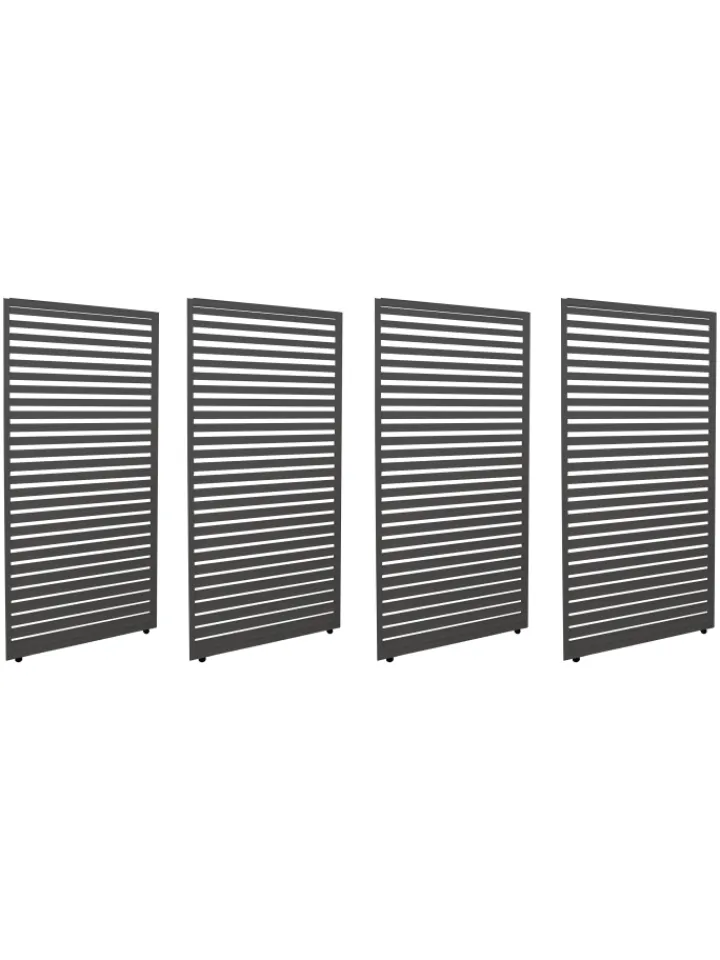 MCW Gartenmöbel<4er-Set Paneele für Pergola 46, Anthrazit