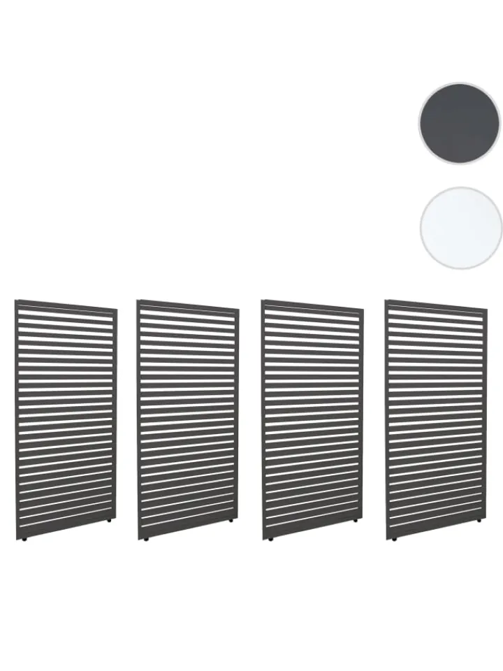 MCW Gartenmöbel<4er-Set Paneele für Pergola 46, Anthrazit
