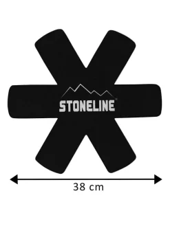 Stoneline Kochgeschirr<2er-Set: Pfannenschützer in Schwarz - Ø 38 cm