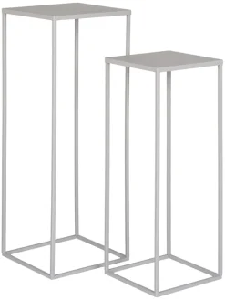 House Nordic Pflanzen & Zubehör<2er-Set: Pflanzenständer in Grau