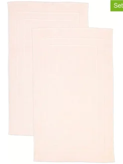 avance Badtextilien|Badtextilien<2er-Set: Premium-Badvorleger in Rosa - (L)100 x (B)60 cm