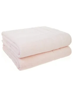 avance Badtextilien|Badtextilien<2er-Set: Premium-Badvorleger in Rosa - (L)100 x (B)60 cm