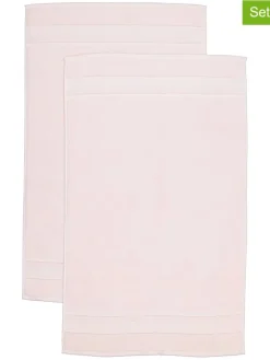 avance Badtextilien|Badtextilien<2er-Set: Premium-Badvorleger in Rosa - (L)100 x (B)60 cm