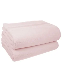 avance Badtextilien|Badtextilien<2er-Set: Premium-Badvorleger in Rosa - (L)100 x (B)60 cm