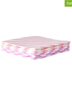Rice Weitere Haushaltshelfer<2er-Set: Reinigungstücher in Lila/ Rosa - 2x 6 Stück