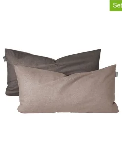 Schiesser Kissen & Kissenhüllen<2er-Set: Renforcé-Kissenhüllen in Beige
