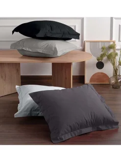 MIX&MATCH Kissen & Kissenhüllen<2er-Set: Renforcè-Kissenhüllen in Schwarz