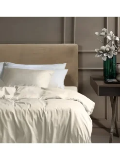 Schiesser Kissen & Kissenhüllen<2er-Set: Satin-Kissenhüllen "Ella" in Creme