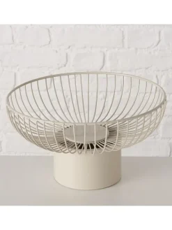 Boltze Dekoschalen<2er-Set: Schalen "Cindy" in Creme