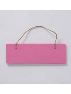 Boltze Wanddekoration<2er-Set: Schilder "Summer of Love" in Türkis/ Pink - (B)30 x (H)10 cm
